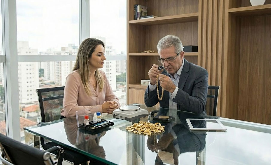 Especialista realizando a melhor avaliação de ouro em Florianópolis